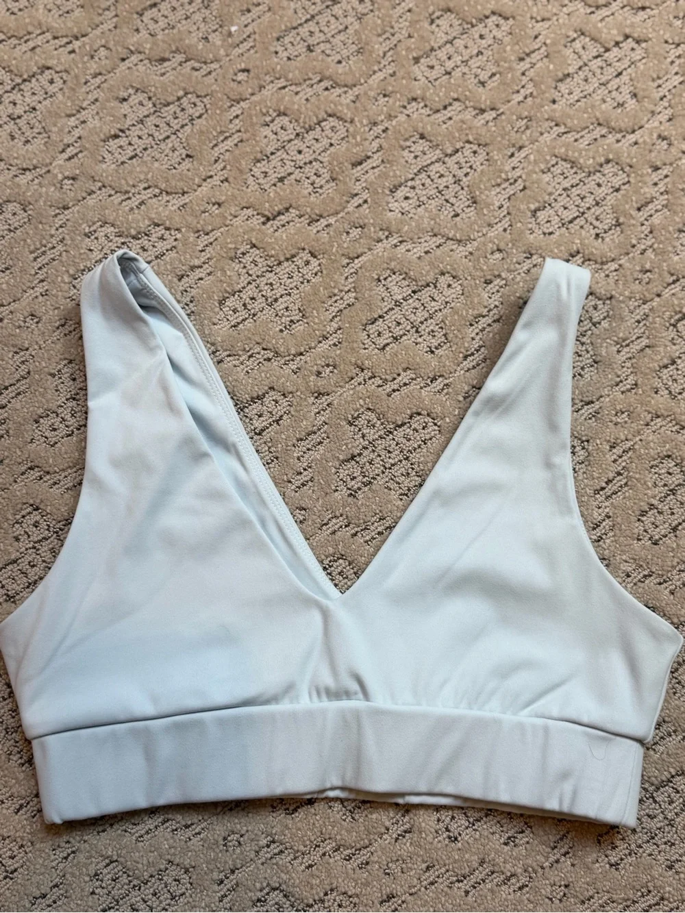 Light Blue Active Set with Matching Bra & Biker Shorts